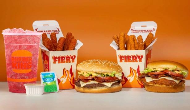 Burger King Fiery Menu Burger King Fiery Menu