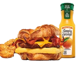 Bacon, Sausage, Egg & Cheese Croissan'wich Meals